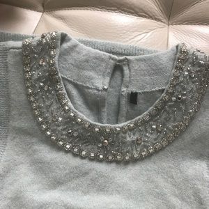 Beautiful vintage beaded club Monaco wool shell